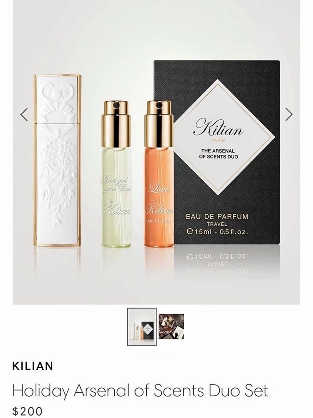 Kilian Holiday Arsenal of Scents Duo Set Eau de Parfum